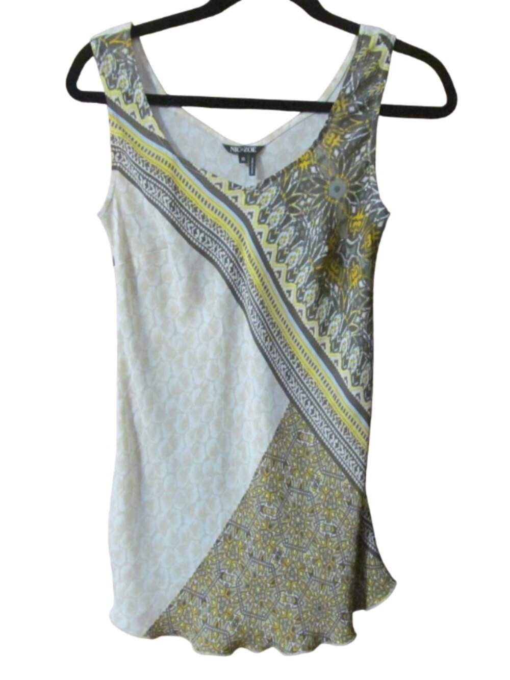 Nic + Zoe Sleeveless Abstract Print Top - Size XS